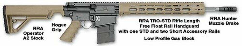 Rock River Arms LAR-8 X-1 Rifle, .308 Winchester, 18" Fluted Barrel, Tan Furniture
