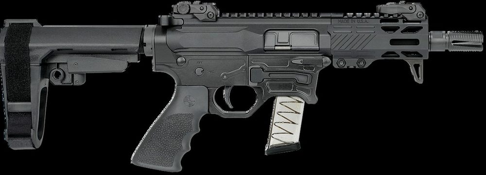 Rock River Arms RUK-9BT 9mm 4.5" AR-15 Pistol W/SBA3 Brace AR-15 9x19mm, Flip Up Sights, 2 Stage Trigger