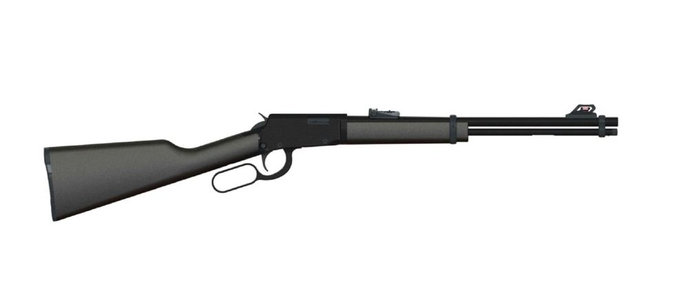 Rossi RP22, Pump, 22 LR, 18" Barrel, Black, Synthetic Stock, Adjustable Sights, 15Rd