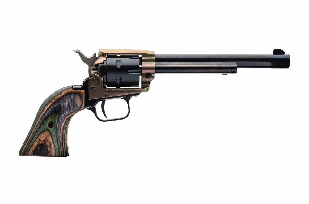 Rough RIder .22LR 6 Shot Revolver with Camo Wood Grip