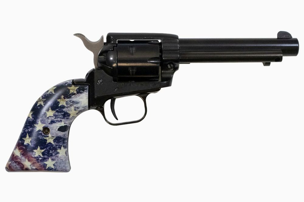 Rough Rider 22LR Rimfire Revolver with 4.75 inch Barrel and American Flag Grips