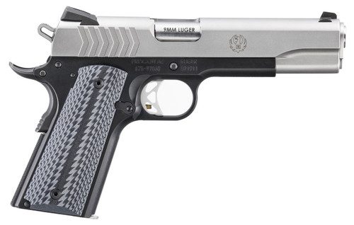 Ruger SR1911 9mm, 5" Barrel, Stainless Slide, Black G10 Grips
