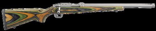 Ruger 77/22 Hornet 18.5" Threaded Barrel Green Laminate