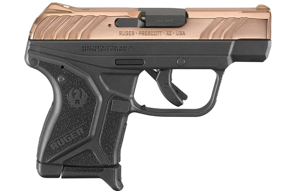 Ruger LCP II 380 ACP Carry Conceal Pistol with Rose Gold PVD Slide
