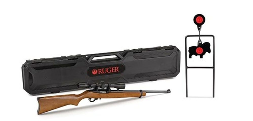 Ruger 10/22 Carbine Shooters Package 22LR 18.5" Barrel -W/Rifle, Scope, Target and Haed Case