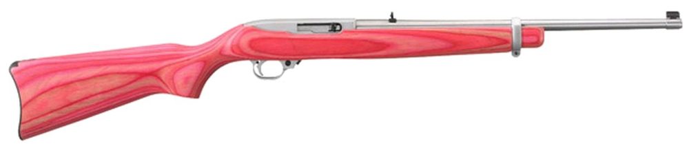 Ruger 10/22 Pink Laminated Stock/Matte Stainless Barrel 18.5"