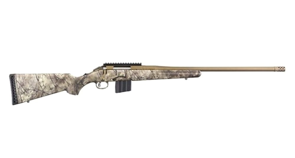 Ruger American .350 Legend, 22" Barrel, Go Wild Camo Stock, Bronze, 5 Rd