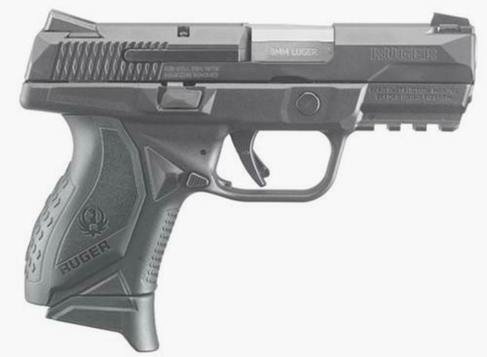 Ruger American Compact Pro Model 9mm Black 3.55" SS Barrel 10 Rd Mag
