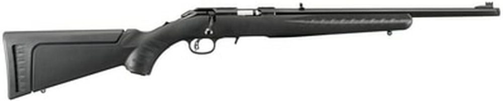 Ruger American Rimfire, 22LR, 18" Barrel, Synthetic Black Stock Stainless Steel, 10rd