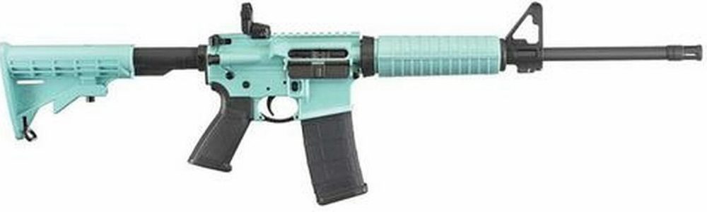 Ruger AR-556 5.56mm 16" Barrel TURQUOISE BLUE 30rd Mag