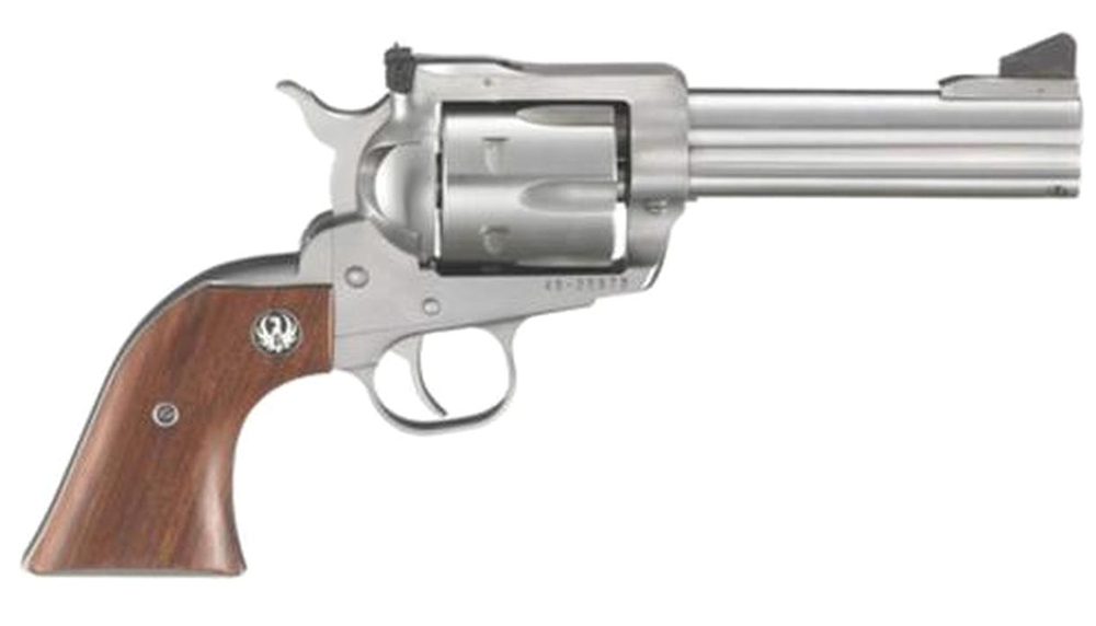 Ruger Blackhawk 357 Magnum/38 Spl 4-5/8" Barrel SS 6rd Hardwood Grip