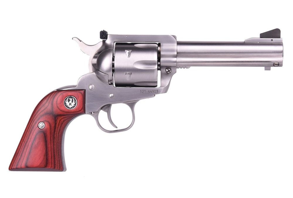 Ruger Blackhawk Flattop Stainless .357 Mag/9mm 4 5/8" Barrel 6rd, Two Cylinders