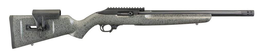 Ruger Custom Shop 10/22 Competition, .22 LR, 16" Fluted Barrel, Brake, Speckled Gray Stock, 10rd Mag