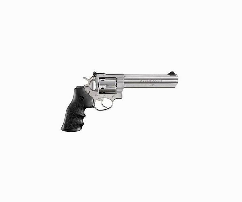 Ruger GP100 357 Mag Alloy Steel 6" Heavy Barrel 6rd Black Hogue Monogrip