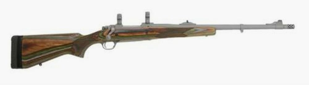 Ruger Guide Gun .300 RCM 20" SS Hawkeye Matte Finish Removable Muzzle Brake, Laminate Stock