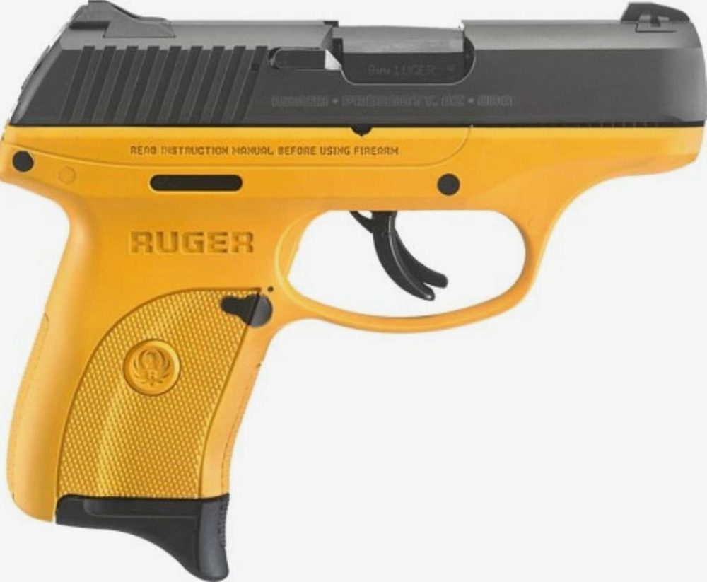 Ruger LC9s 9mm 3.5" Barrel Contractor Yellow Cerakote Frame 7rd Mag