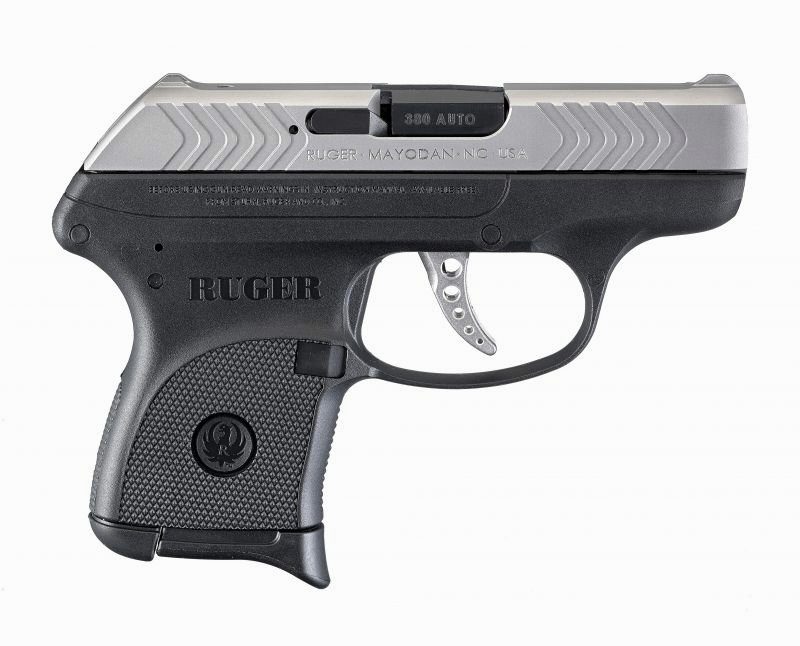 Ruger LCP 380 ACP Double, 2.75" Barrel, Black Grip, Stainless Slide