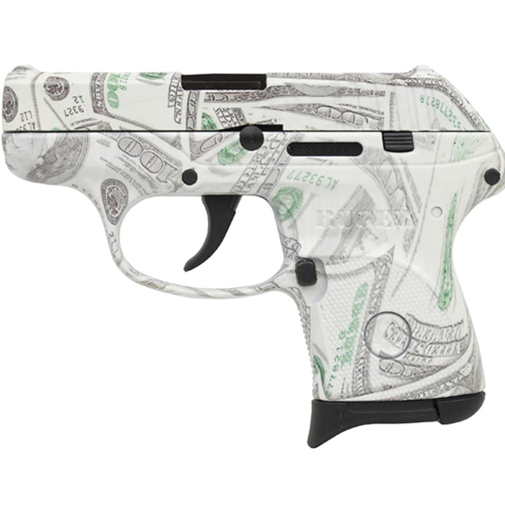 Ruger LCP 380acp 2.75" Barrel $100 Bill Glowing Camo 6rd Mag