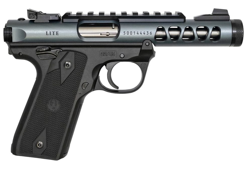 Ruger Mark IV 22/45 Lite .22 LR, 4.4" Threaded Barrel, Diamond Gray, 10rd