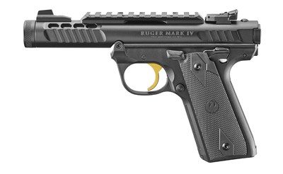 Ruger Mark IV 22/45 Lite, .22 LR, 4.4" Threaded Barrel, Gold, 10rd
