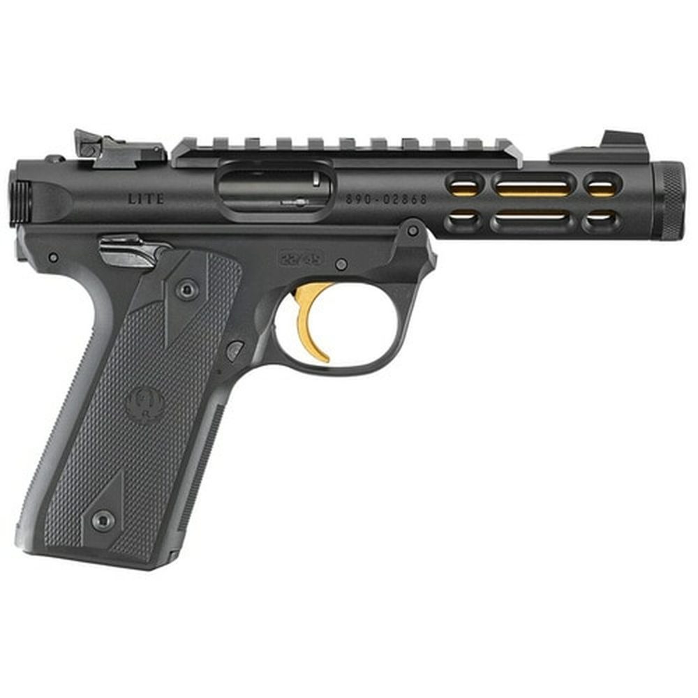 Ruger Mark IV Lite 22/45 22LR Gold Threaded Barrel
