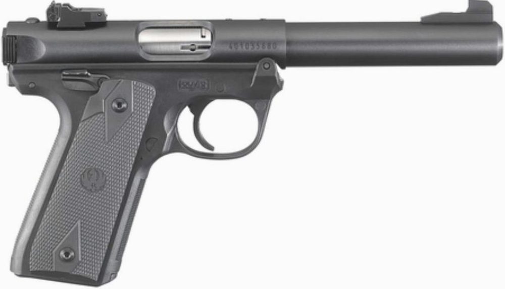 Ruger Mark IV 22 LR, 5.5" Barrel, Black Synthetic Grip, 10rd