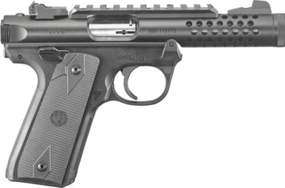 Ruger Mark IV 22LR, 4.4" Threaded Barrel, Black Anodized, 10rd Mag