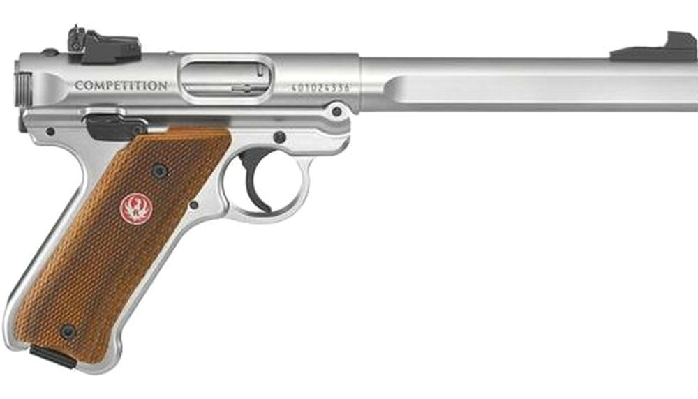 Ruger Mark IV Competition, 22LR, 6.8" Barrel, Adustablej Sights, SS