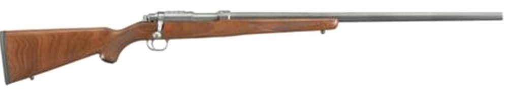 Ruger Model 77/17 .17 WSM 24" SS Barrel No Sights Walnut Stock Six Round Mag