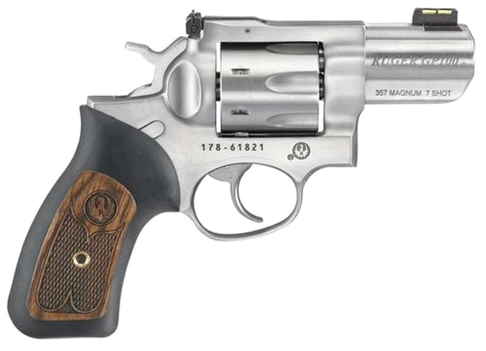 Ruger Model GP1-100 .357 Mag/38 Spec 2.5" Barrel Satin SS Finish Fiber Optic Front Sight 7rd