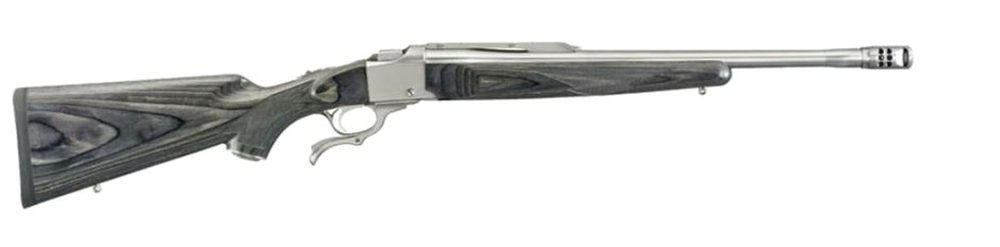 Ruger No.1 Standard Rifle .450 Bushmaster, 20" Barrel, Stainless, Black Laminate Stock