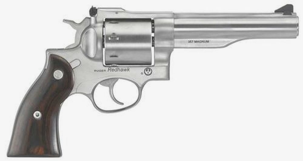 Ruger Redhawk .357 Mag/38 Spec 5.5" Barrel Hardwood Grips Satin SS Finish 8rd