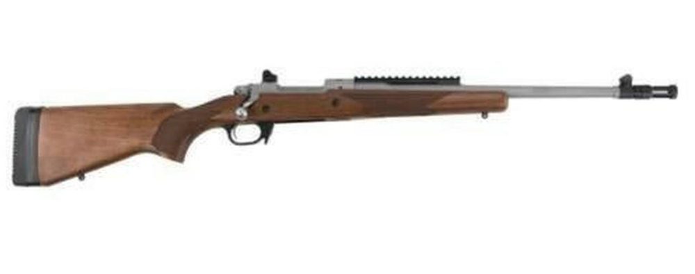 Ruger Scout Gunsite .308 Win, 16" Barrel, Stainless Steel, Walnut Stock, 10rd Mag
