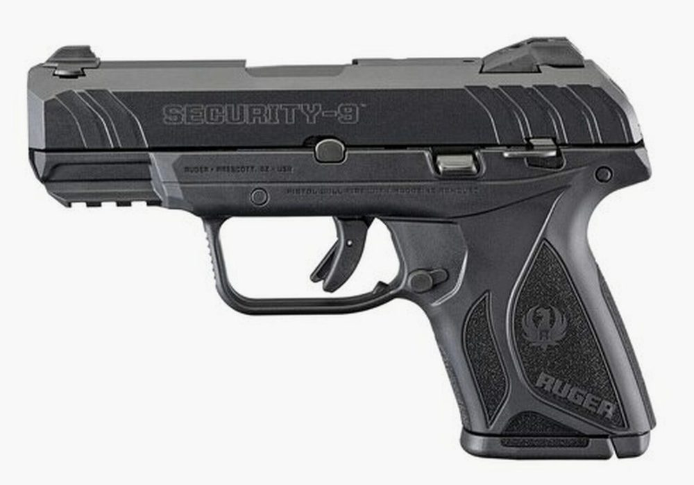 Ruger Security 9, 9mm, 3.42" Barrel, Drift Adjustable Sights, Black, 10rd Mag