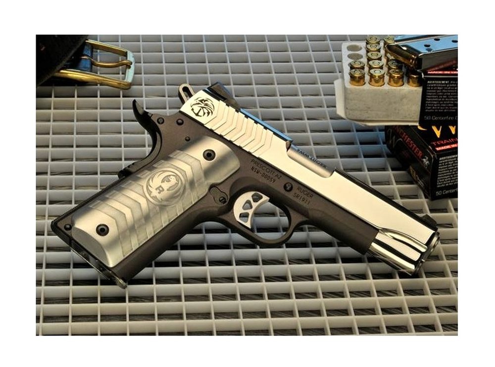 RUGER SR1911 NAVY SPECIAL WARFARE PISTOL 9MM-4.25" W/CRKT KNIFE (1 OF 500)