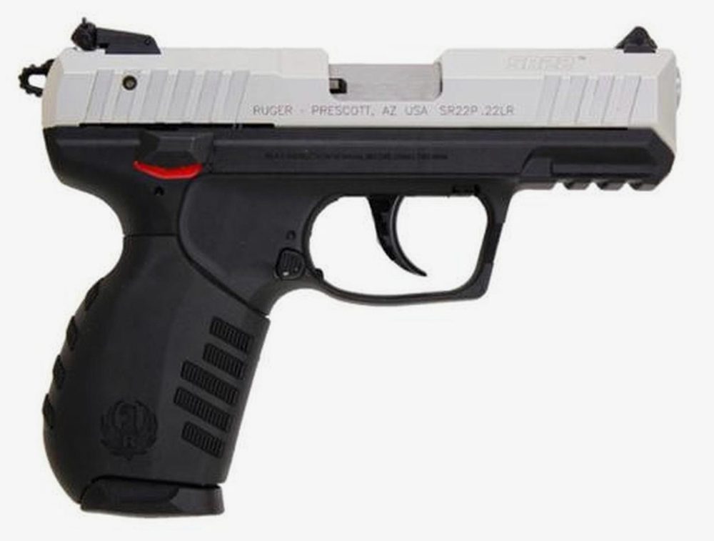 Ruger SR22 PS 22LR, Silver Anodized Slide