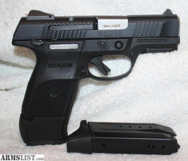 Ruger SR9B Pistol, Black Alloy Steel Slide, 4.1", 17 Rd Mag
