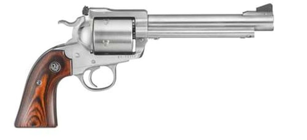 Ruger Super Blackhawk Bisley 480 Ruger 6.5" Barrel Stainless Steel 5 Shot Unfluted Cylinder
