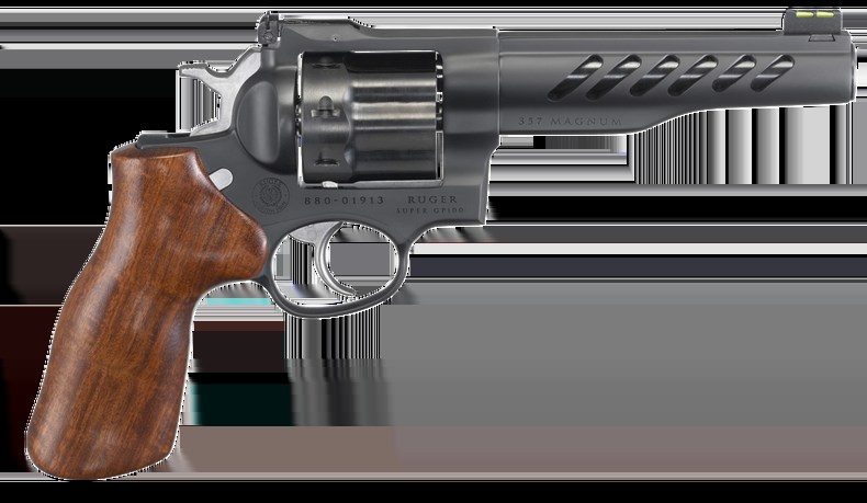 Ruger Super GP100 Revolver 357 Mag 5.5 Barrel 8-Round Black Hardwood