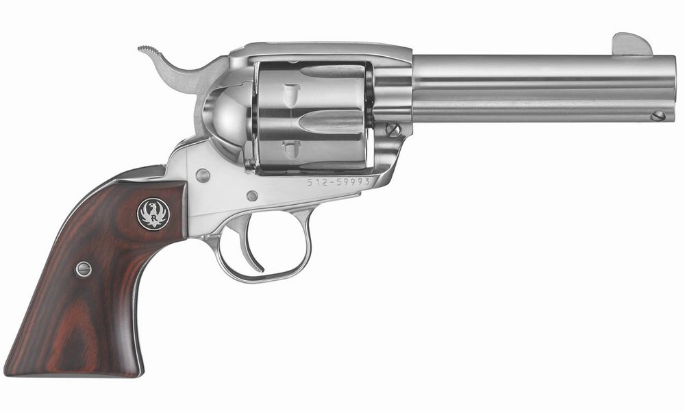 Ruger Vaquero Stainless 357 Magnum Revolver with Hardwood Grips