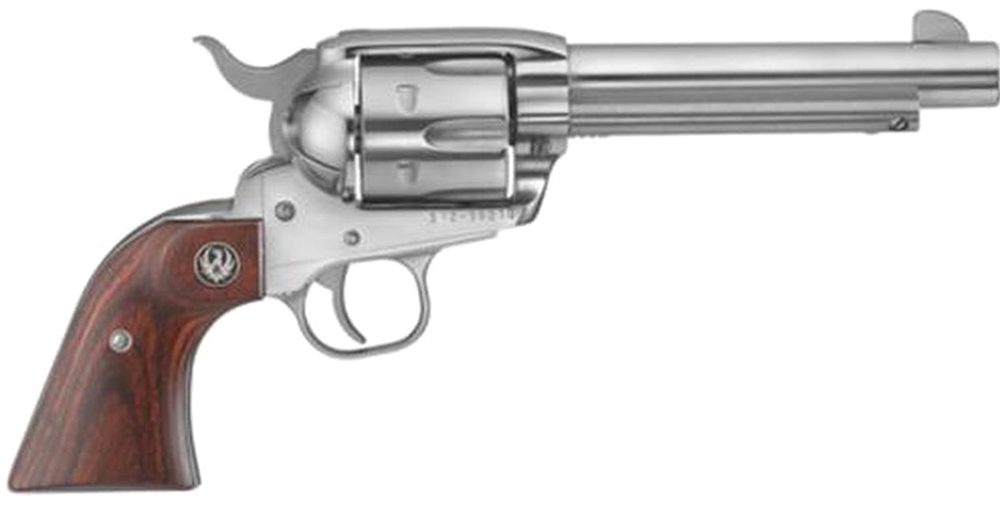 Ruger Vaquero Stainless 357 Magnum Revolver with Hardwood Grips