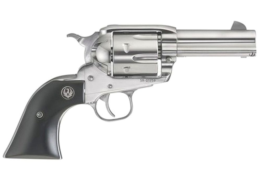 Ruger Vaquero Shorty Pack Gun .44 Magnum/44 Spec, 3.75" Barrel, Stainless Steel Frame, Wood Grip, 6 Shot