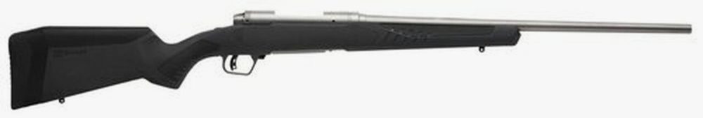 Savage 10/110 Storm 243 Winchester, 22" Barrel, Stainless Steel,, , AccuFit Gray Stock, Left Hand, 4 rd