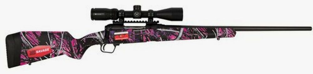 Savage 110 Apex Hunter 6.5 Creedmoor 24" Barrel Muddy Girl Camo, Vortex Scope