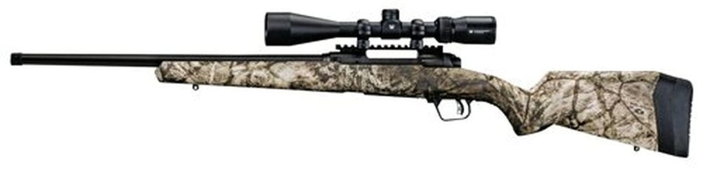 Savage 110 Apex Predator XP, 243 Win, 24" Barrel, Mossy Oak Terra Camo Pattern, Polymer Stock, 4Rd, Vortex Crossfire II 4-12x40 Scope