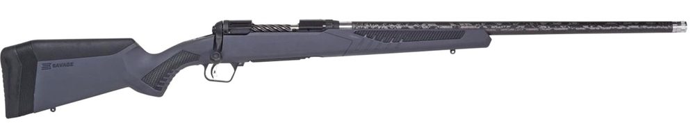 Savage 110 Ultralite, 6.5 PRC, 24" PROOF Research Threaded Barrel, Black Barrel and Action, Gray Polymer Stock, 2Rd