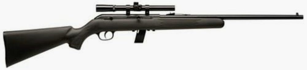Savage 64 FXP with Scope 22LR 21" Barrel, Synthetic Black St, 10rd
