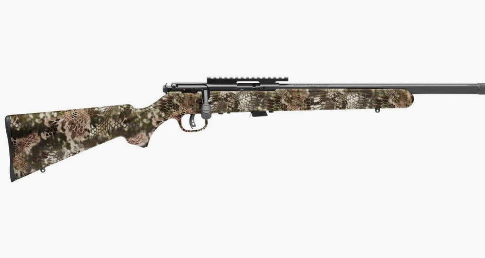 Savage 93 FV-SR 22 WMR Bolt-Action Rifle with Kryptek Highlander Stock