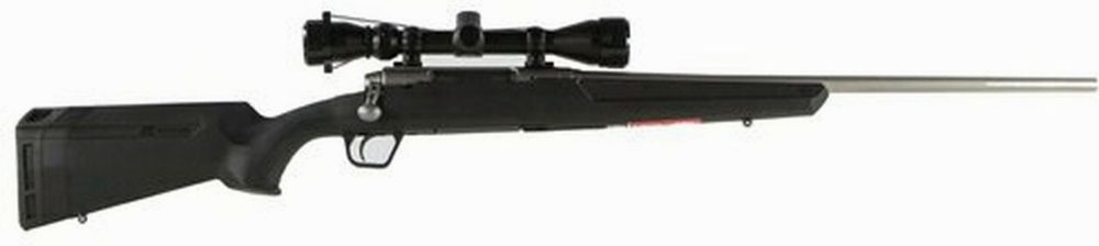 Savage Axis XP .243 Winchester, With 3X9X40 Scope, 22" Barrel, Stainless Steel,, , Synthetic, Black, 4 rd