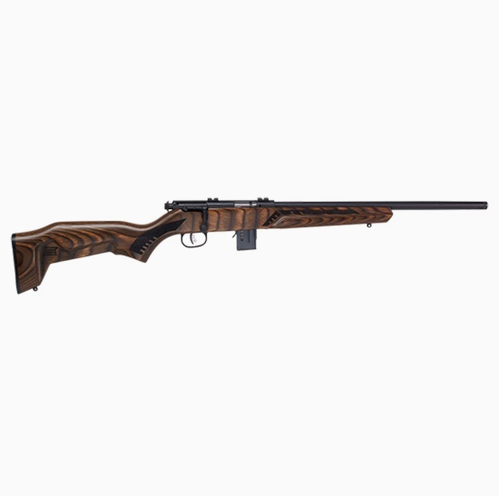 Savage Mark II 22LR, 18" Barrel, Green Finish, Laminate, 2-piece Weaver Base, 10rd